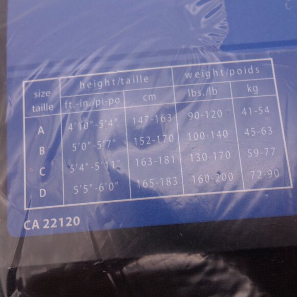 SAPPHIRE CONTROL TOP SANDALFOOT SIZE A (4'10-"5'4") BLACK PANTYHOSE 7001L - Picture 12 of 12